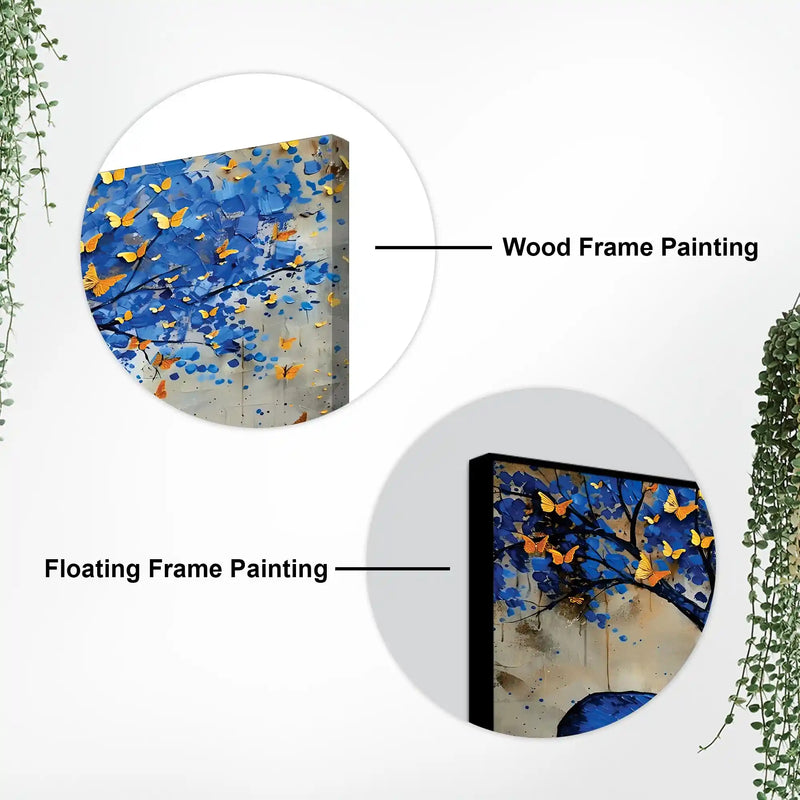 Vibrant Nature Abstract Canvas Painting for Modern Wall Decor