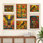 Vibrant Nature Wall Art Frame Set of 6