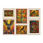 Vibrant Nature Wall Art Frame Set of 6