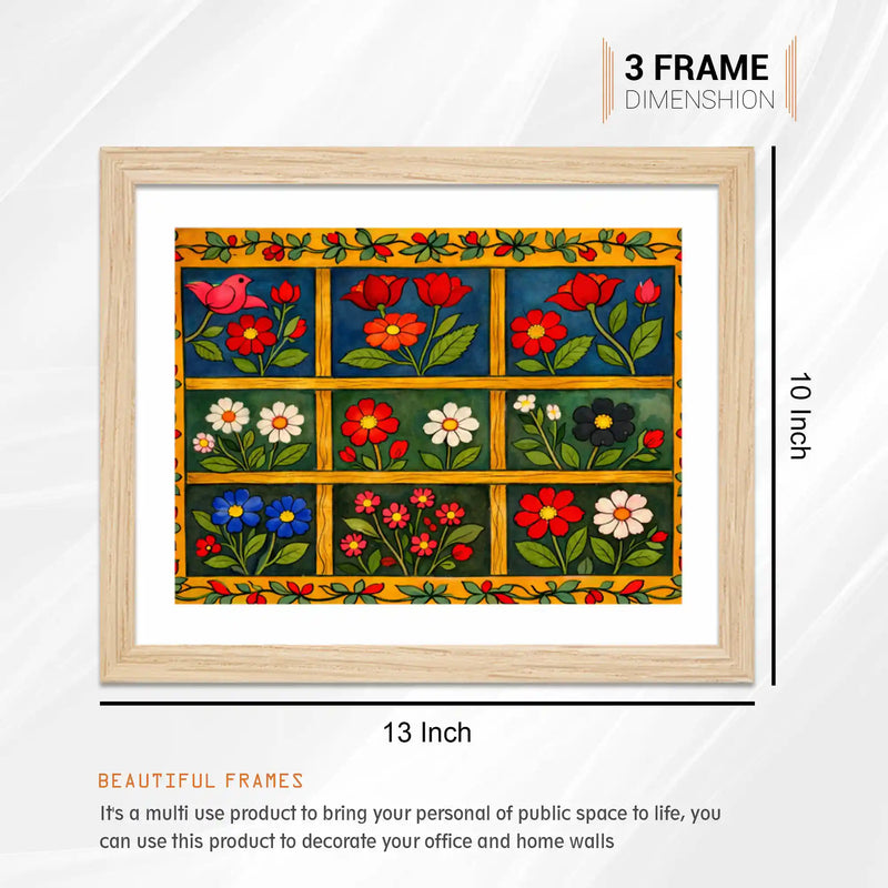 Vibrant Nature Wall Art Frame Set of 6