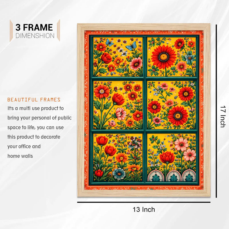 Vibrant Nature Wall Art Frame Set of 6