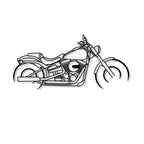 Vintage Chopper Bike Metal Wall Art for Rider Room