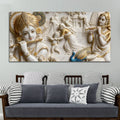 Vrindavan Krishna Leela 3D Canvas Wall Painting