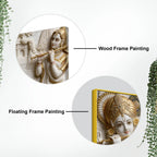 Vrindavan Krishna Leela 3D Canvas Wall Painting