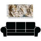 Vrindavan Krishna Leela 3D Canvas Wall Painting