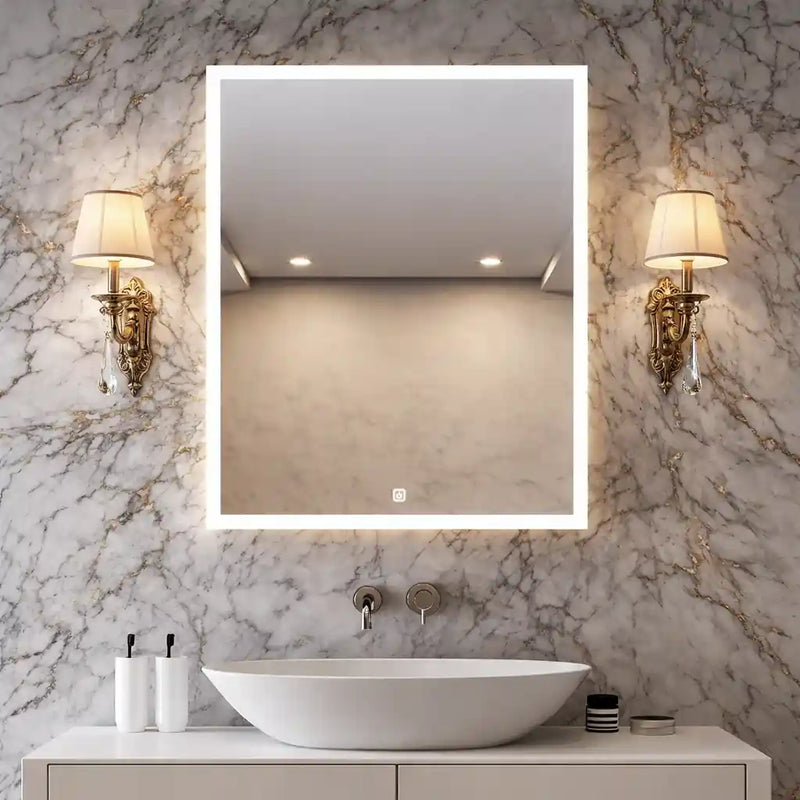 Wall Mounted Bathroom Mirror Cabinet with LED Light