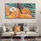 Wall Painting of Gautam Buddha Death