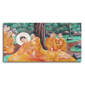 Wall Painting of Gautam Buddha Death