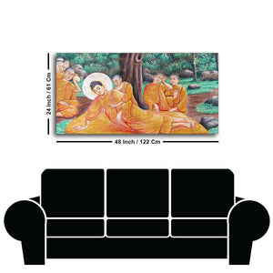 Wall Painting of Gautam Buddha Death