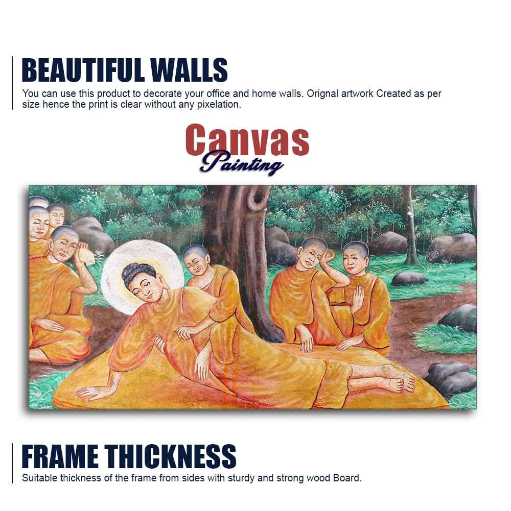 Wall Painting of Gautam Buddha Death