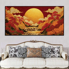 waterfall-mountain-abstract-canvas-wall-painting-for-living-room