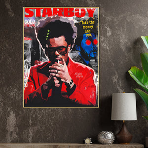 Weeknd The Star Boy Cotton Canvas Wall Painting