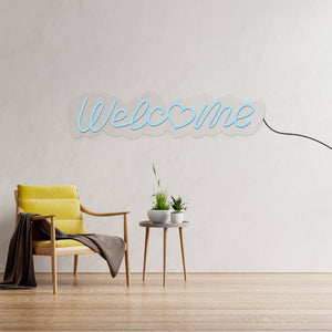 Welcome Text Neon Sign LED Light