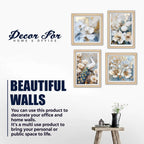 White Blossom Wall Art Frame Set of 4