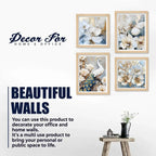 White Blossom Wall Art Frame Set of 4