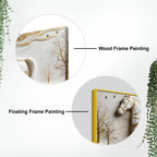 White Horse Scenic 3D Canvas Wall Painting