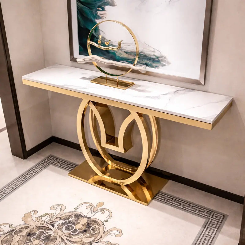 white-marble-console-table-with-double-ring-gold-base