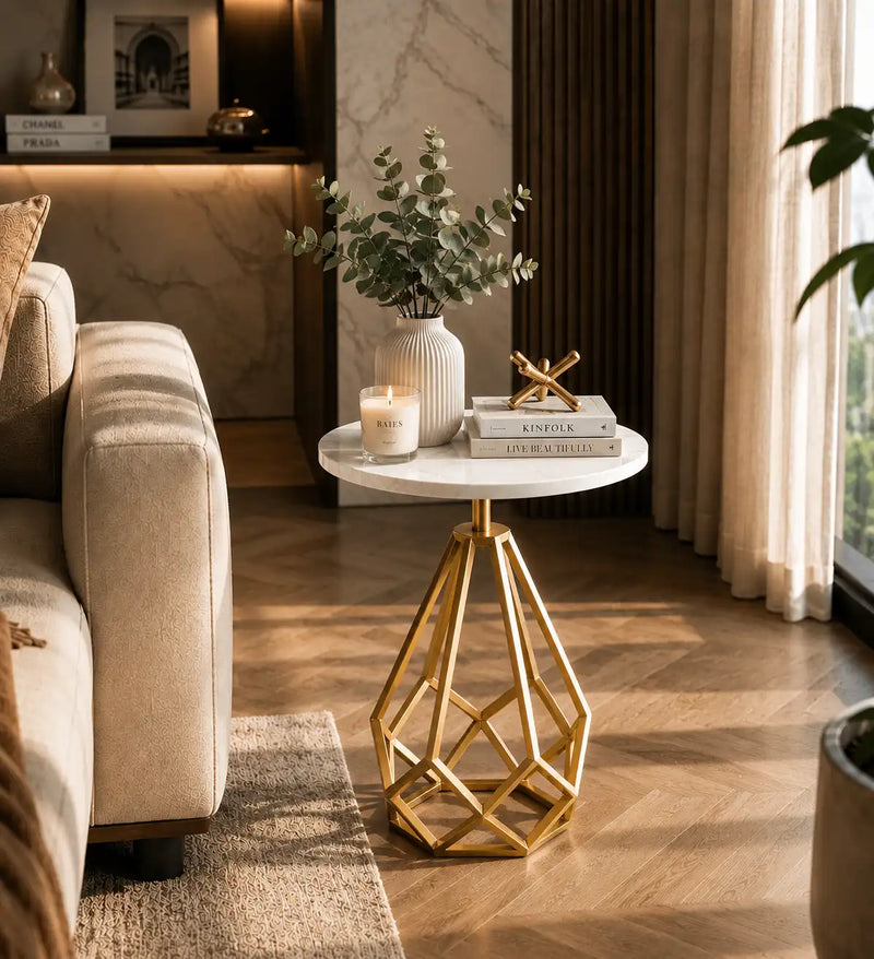 white-marble-end-side-table-with-hexagon-gold-stand