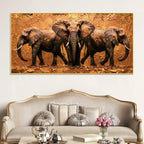Wildlife Elephant Abstract Canvas Wall Painting
