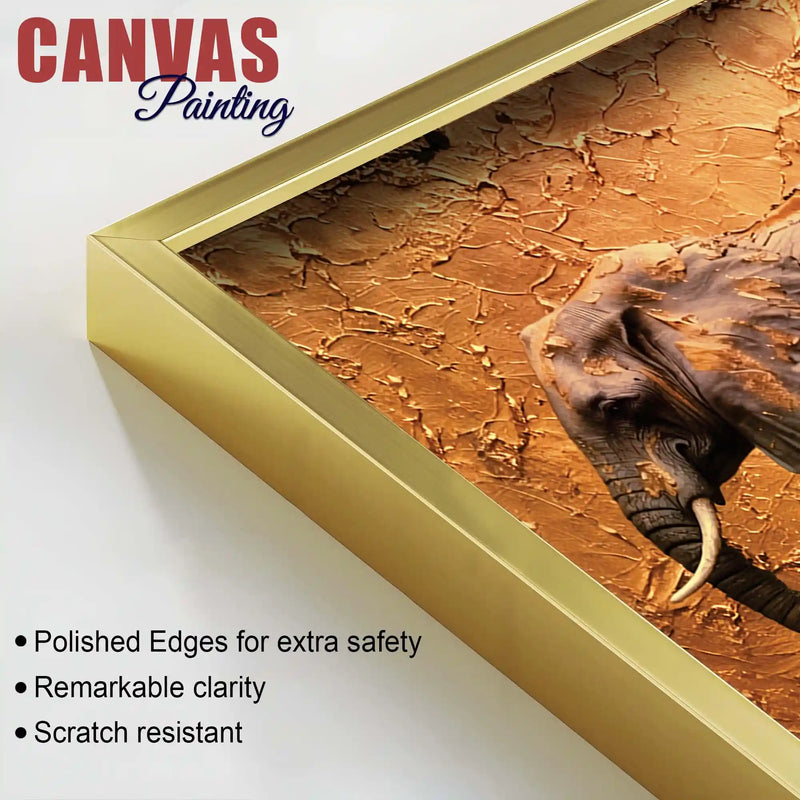 Wildlife Elephant Abstract Canvas Wall Painting