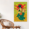 woman-playing-veena-canvas-painting-indian-home-wall-art