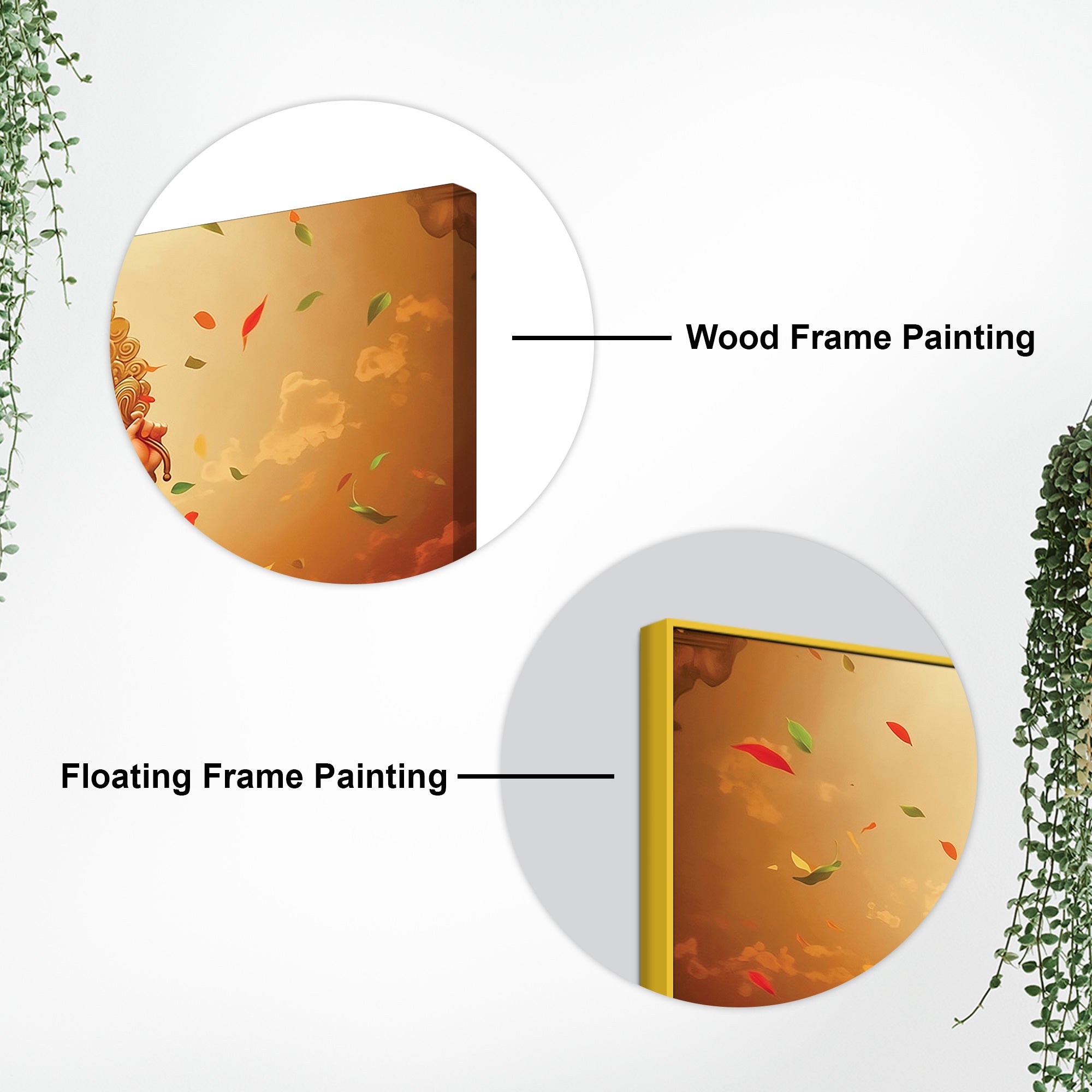 Wonderful Lord Shri Ganeshji Giving Blessing Canvas Wall Painting for Home & Office Wall Decor – Elegant Spiritual Art