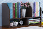 Wooden Desk File Organizer | Multi-Slot Document Storage Rack