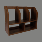 Wooden Desk File Organizer | Multi-Slot Document Storage Rack