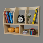 Wooden Desk File Organizer | Multi-Slot Document Storage Rack