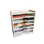 Wooden Desk File Organizer | Multi-Tier Office Document Storage Rack