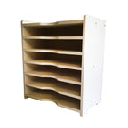 Wooden Desk File Organizer | Multi-Tier Office Document Storage Rack