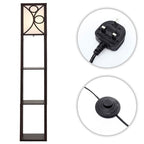 Wooden Display Shelf Lamp for Bedroom and Living Room