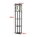 Wooden Display Shelf Lamp for Bedroom and Living Room