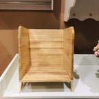 Wooden Magazine & Book Holder for Desk Storage