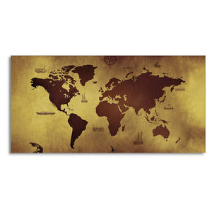 World Map Premium Canvas Wall Painting