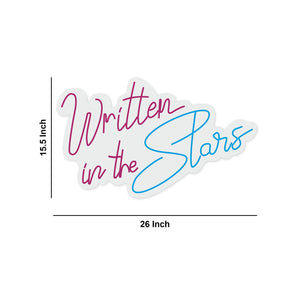 Written in the Stars Text Neon Sign LED Light