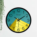 Yellow Building Corner Designer Wall Clock