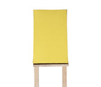 Yellow Color Cotton Shade 3 Tier Shelf Storage Solid Wooden Floor Lamp
