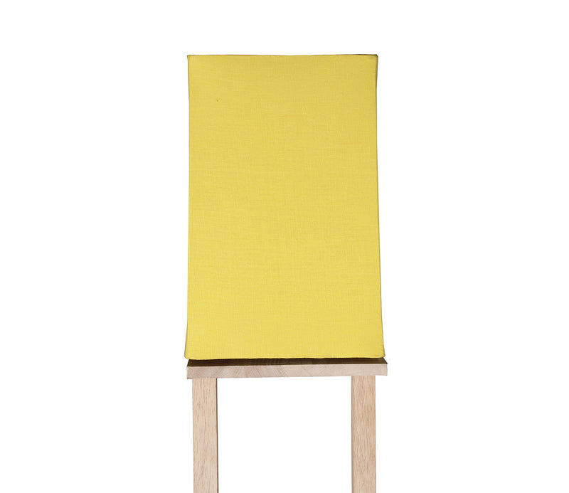 Yellow Color Cotton Shade 3 Tier Shelf Storage Solid Wooden Floor Lamp