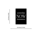 Yesterday Now Tomorrow Metal Art Wall Decor