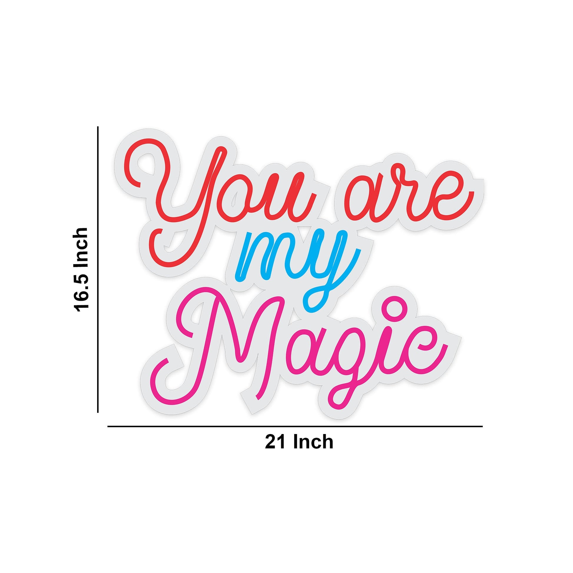 You Are My Magic Text Neon Sign LED Light