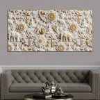 Zen Buddha and Elephant 3D Canvas Wall Painting