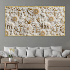 Zen Buddha and Elephant 3D Canvas Wall Painting