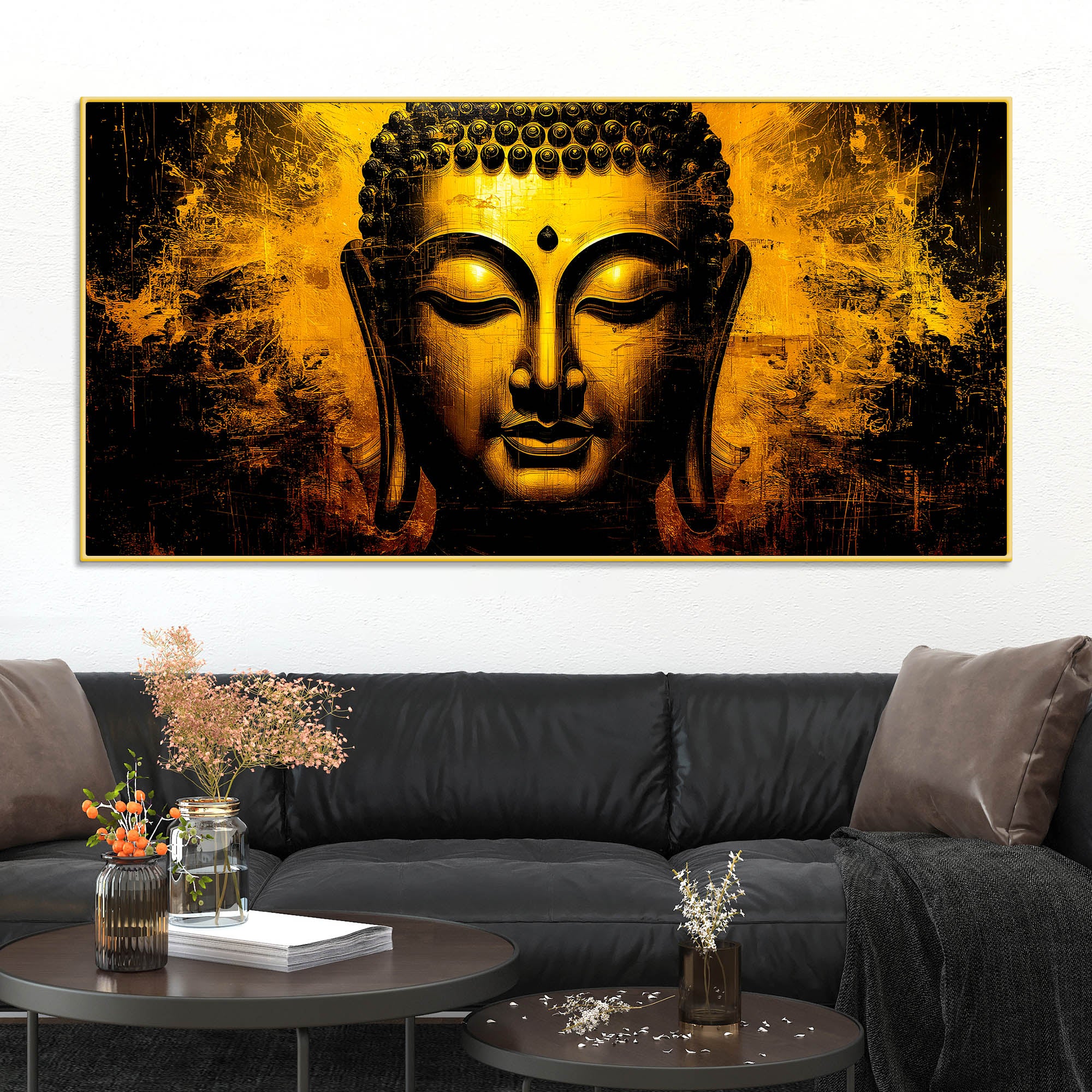 Zen Buddha Canvas Painting