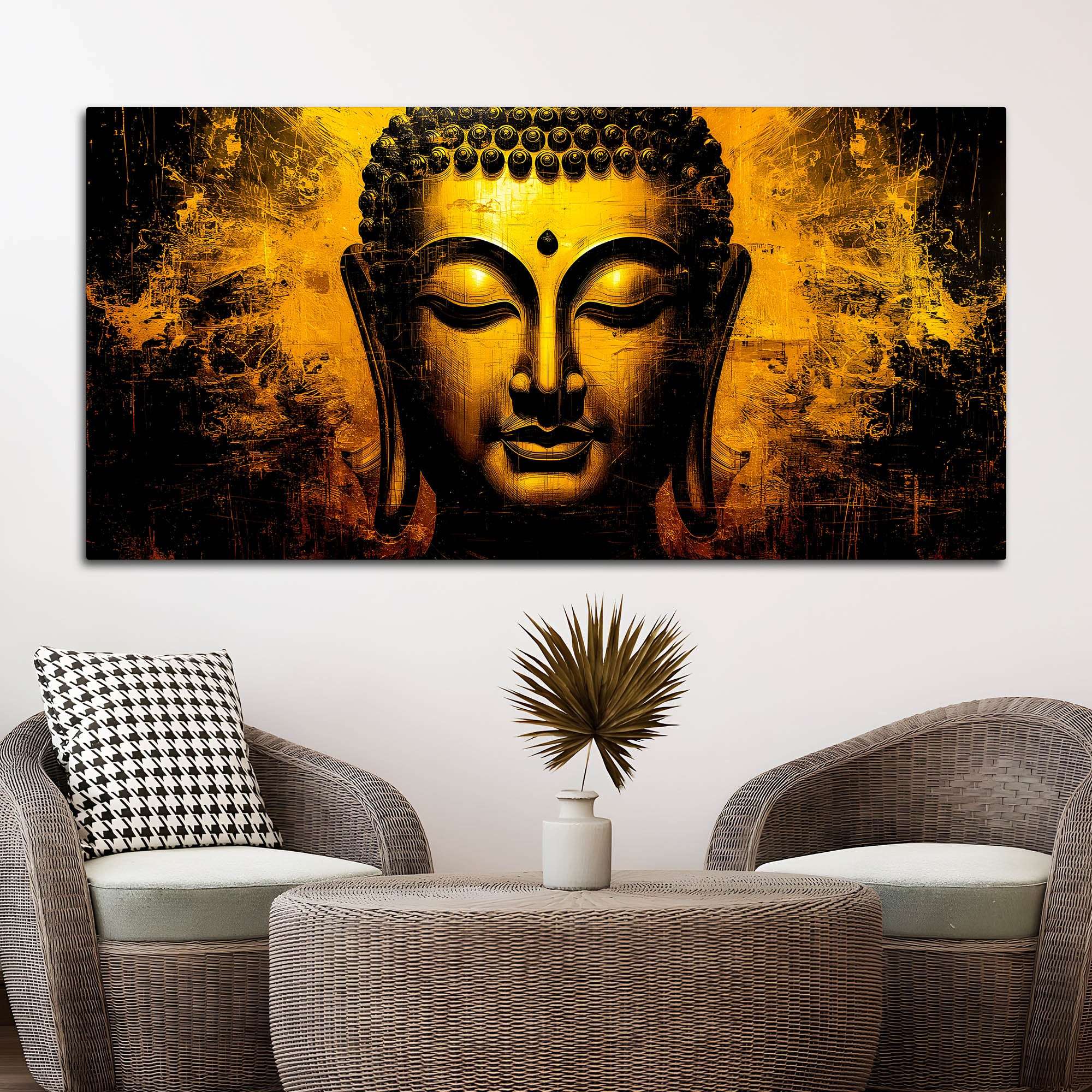 Zen Buddha Canvas Painting