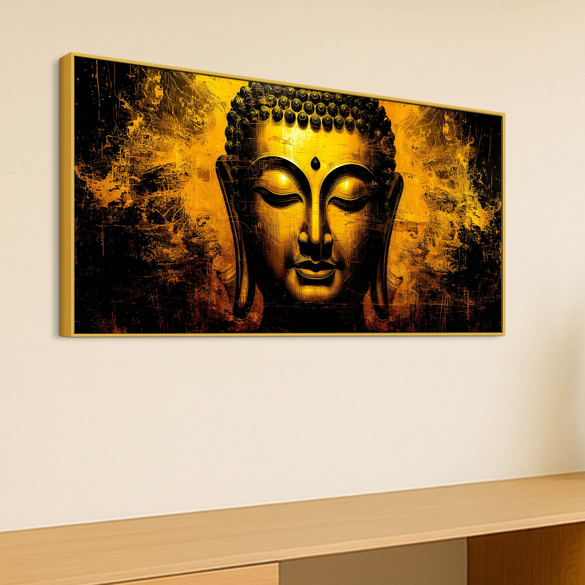 Zen Buddha Canvas Painting