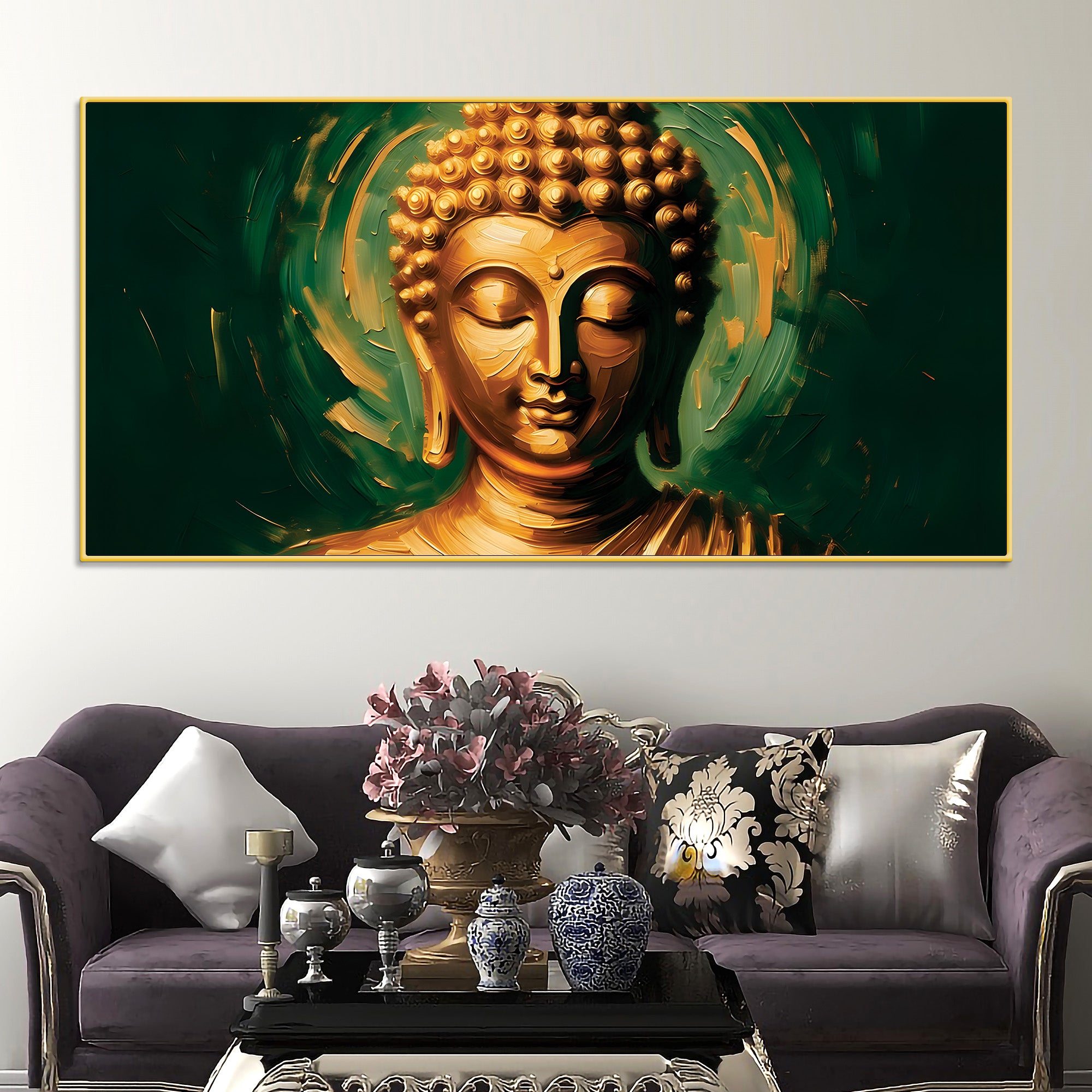 zen-buddha-lotus-canvas-painting-elegant-home-wall-decor