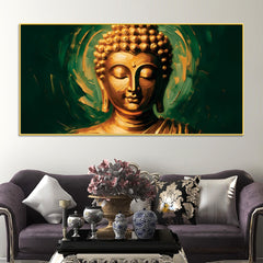 zen-buddha-lotus-canvas-painting-elegant-home-wall-decor