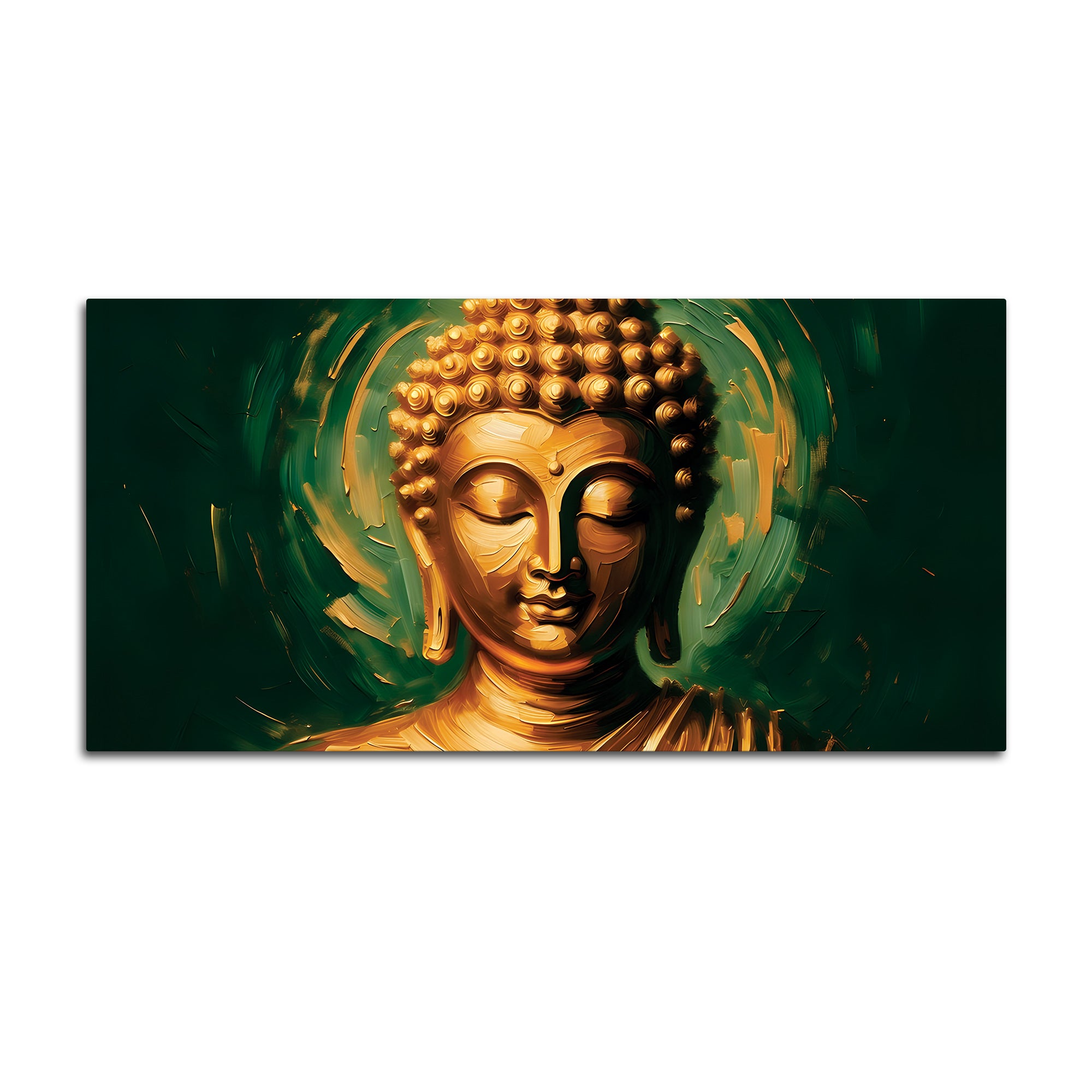 Zen Buddha Lotus Canvas Painting – Elegant Home Wall Decor