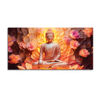 Zen Buddha Meditation Painting for Calm Interiors